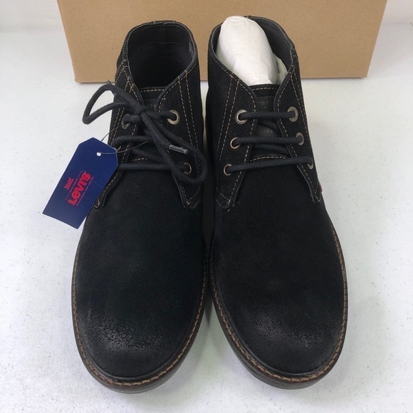 LEVI’S Cambridge Suede Black Lace Up Boots - Picture 5 of 9
